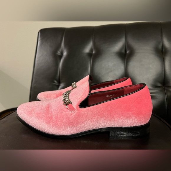 ENZO ROMEO SPARKO PINK VELVET LOAFERS size 9 - Picture 14 of 15